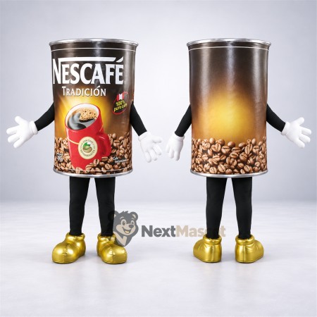 Coffee Can Mascot Costume Coffee Can Mascot Costume