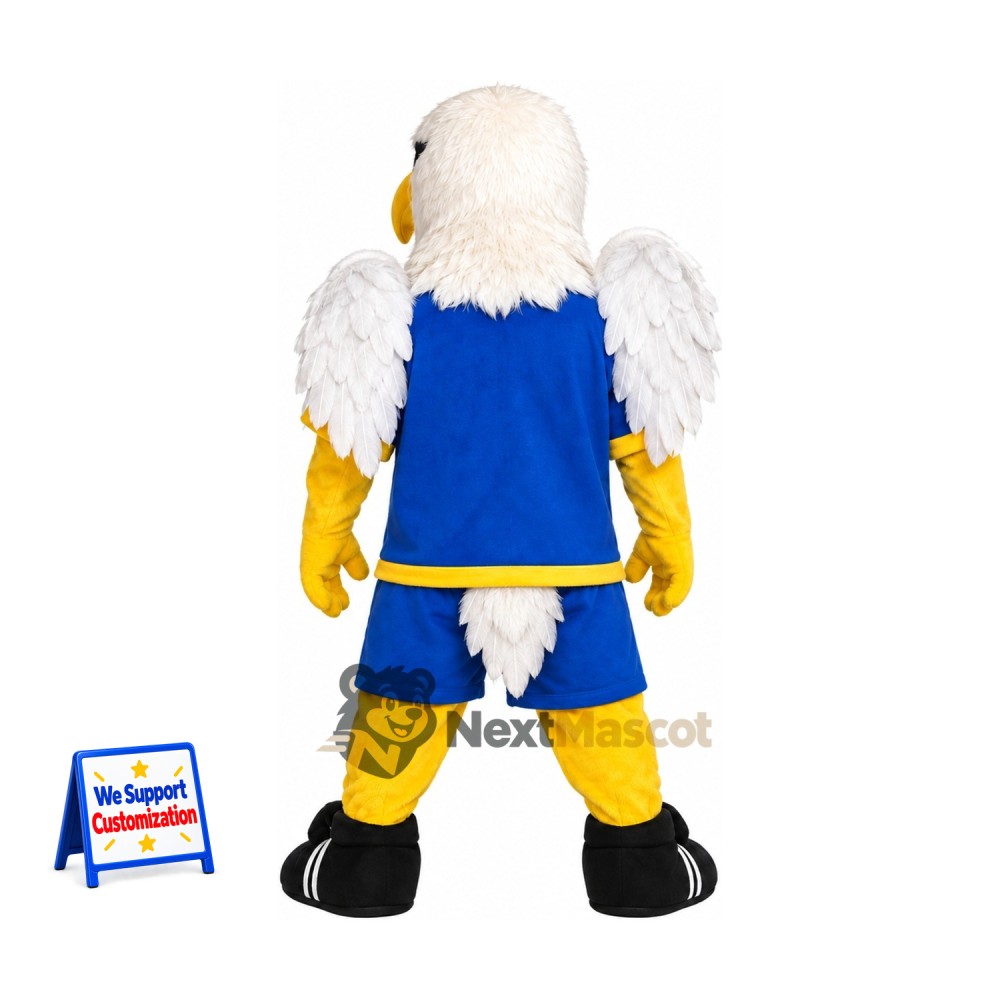 Bald Eagle Mascot Costume - Blue Uniform