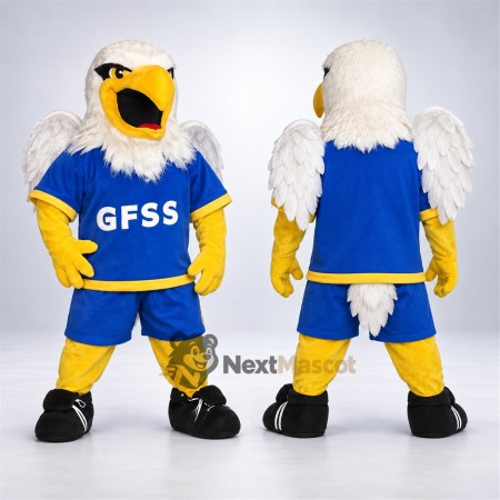 Bald Eagle Mascot Costume - Blue Uniform