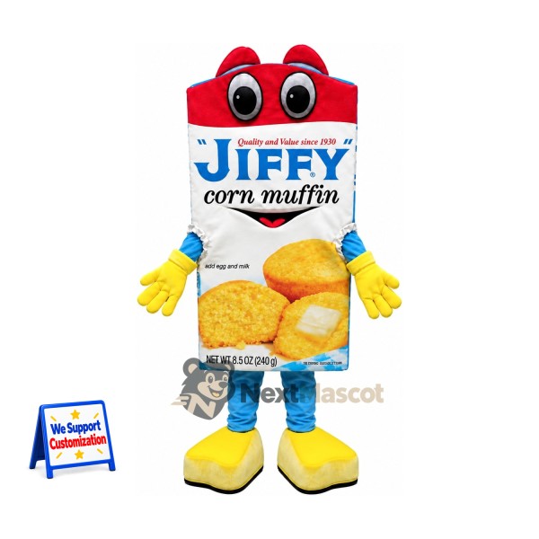 Corn Muffin Mix Box Mascot Costume