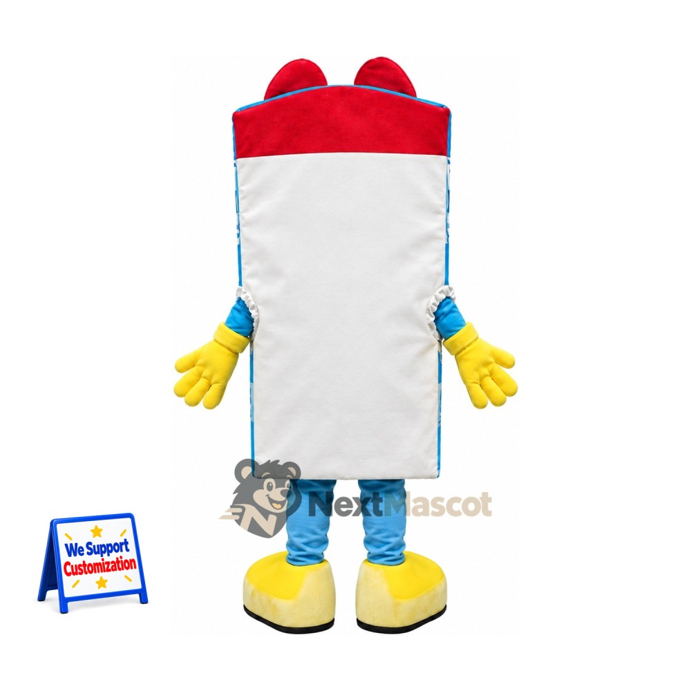 Corn Muffin Mix Box Mascot Costume Corn Muffin Mix Box Mascot Costume