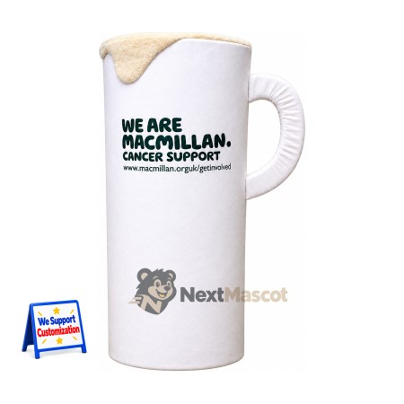 Mug Mascot Costume - White Mug Mascot Costume - White