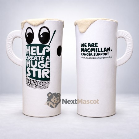 Mug Mascot Costume - White Mug Mascot Costume - White