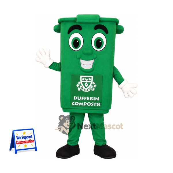 Compost Bin Mascot Costume - Green