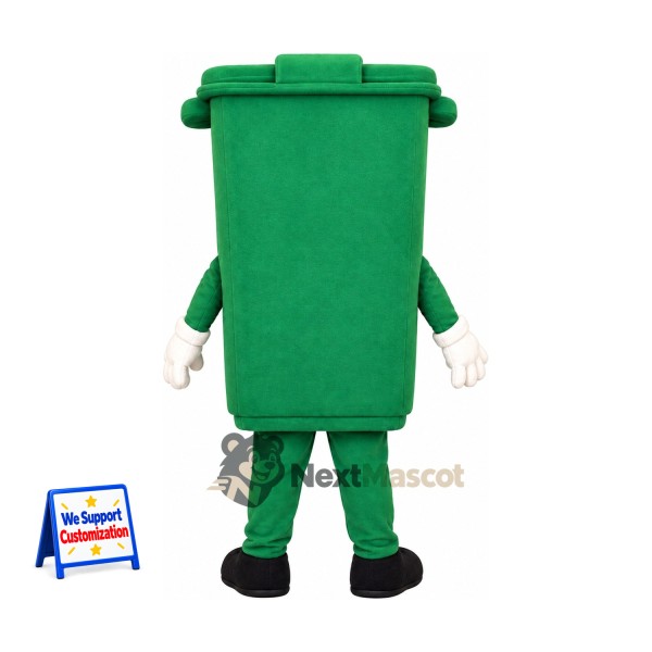 Compost Bin Mascot Costume - Green Compost Bin Mascot Costume - Green