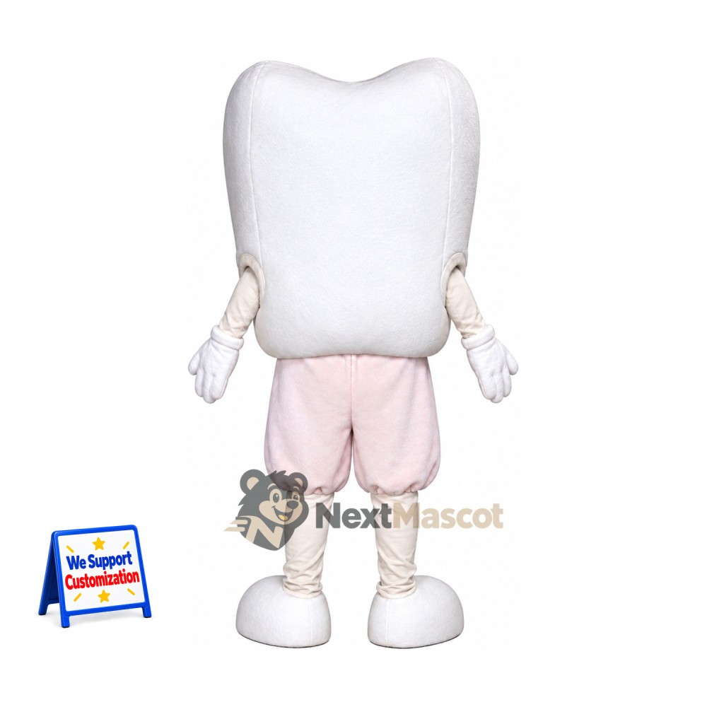 Tooth Mascot Costume - Pink Pants Tooth Mascot Costume - Pink Pants
