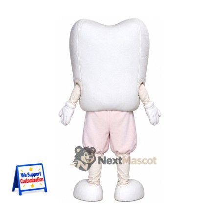 Tooth Mascot Costume - Pink Pants Tooth Mascot Costume - Pink Pants