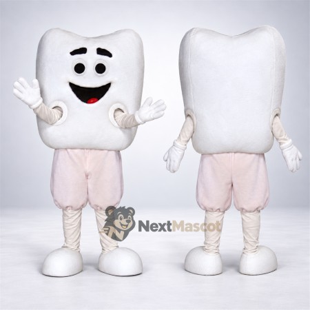 Tooth Mascot Costume - Pink Pants Tooth Mascot Costume - Pink Pants