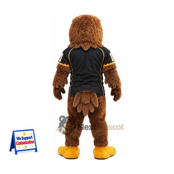 Owl Mascot Costume - Brown, Black Jersey Owl Mascot Costume - Brown, Black Jersey
