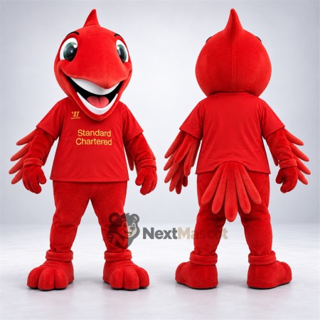 Liver Bird Mascot Costume - Red Liver Bird Mascot Costume - Red