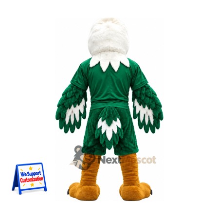 Bald Eagle Mascot Costume - Green Uniform for Parades