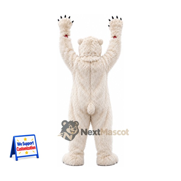 Polar Bear Mascot Costume - Black Paw Pads Polar Bear Mascot Costume - Black Paw Pads