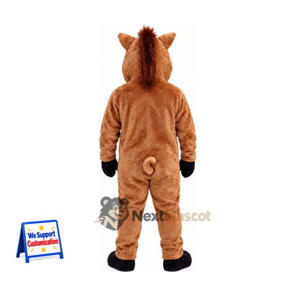 Boar Mascot Costume - Brown, Cream Snout Boar Mascot Costume - Brown, Cream Snout