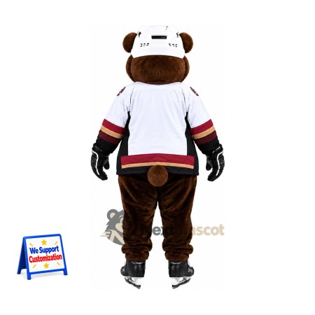 Bear Mascot Costume - Hockey Uniform
