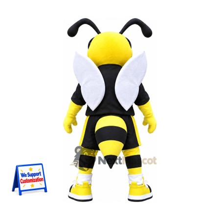 Bee Mascot Costume - Black Uniform for Garden Events
