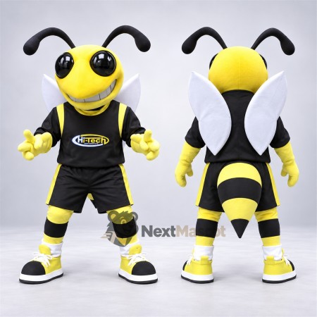 Bee Mascot Costume - Black Uniform for Garden Events