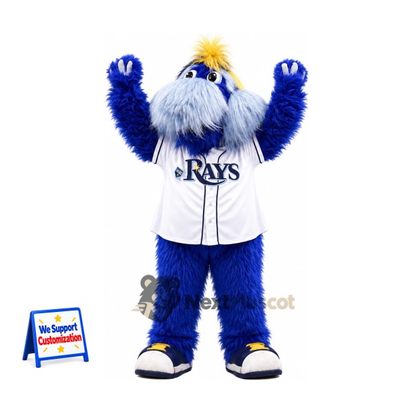 Furry Monster Mascot Costume - Blue for Parades