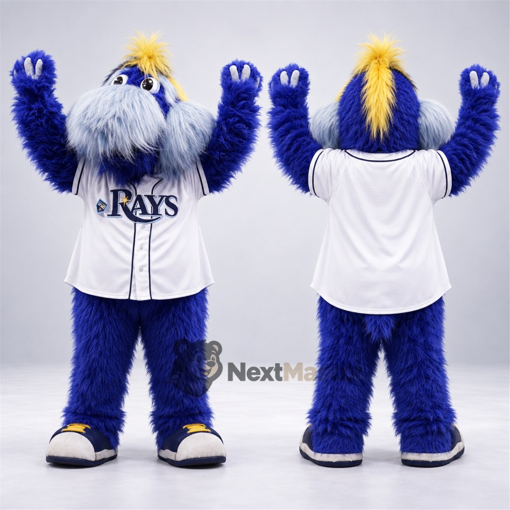 Furry Monster Mascot Costume - Blue for Parades
