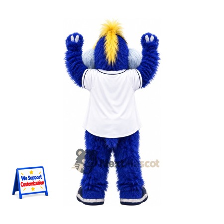 Furry Monster Mascot Costume - Blue for Parades
