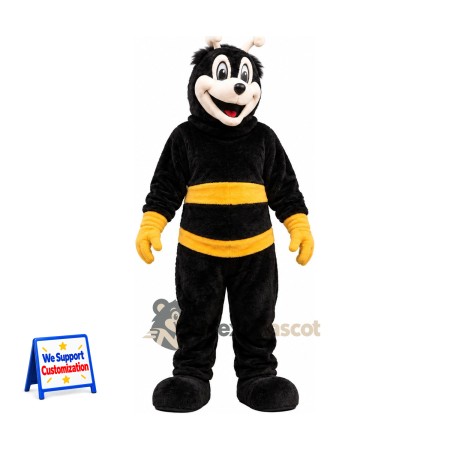 Bee Mascot Costume - Black Body and Yellow Stripes Bee Mascot Costume - Black Body and Yellow Stripes