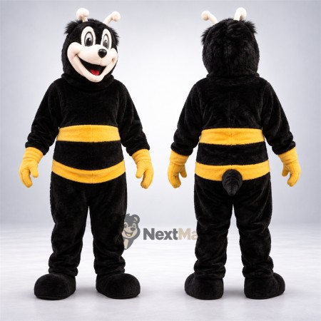Bee Mascot Costume - Black Body and Yellow Stripes Bee Mascot Costume - Black Body and Yellow Stripes