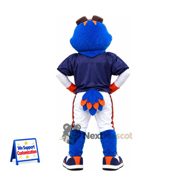 Parrot Mascot Costume - Blue, Baseball Uniform Parrot Mascot Costume - Blue, Baseball Uniform
