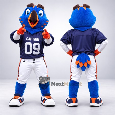 Parrot Mascot Costume - Blue, Baseball Uniform