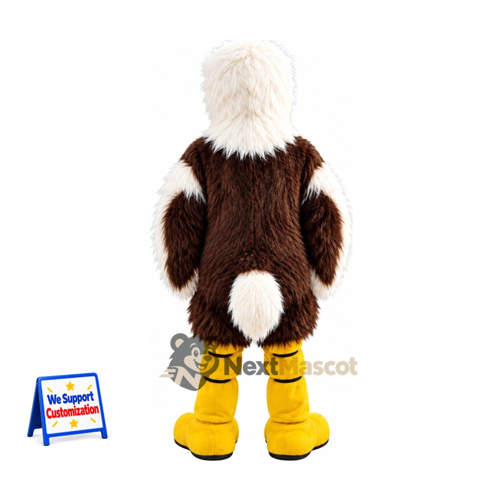 Bald Eagle Mascot Costume - Brown Body and White Tail Bald Eagle Mascot Costume - Brown Body and White Tail