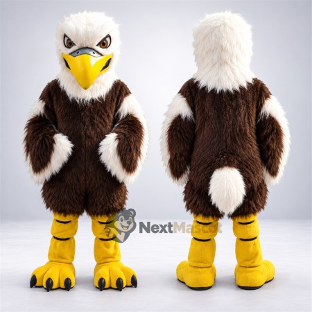 Bald Eagle Mascot Costume - Brown Body and White Tail Bald Eagle Mascot Costume - Brown Body and White Tail