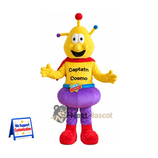 Alien Mascot Costume - Yellow