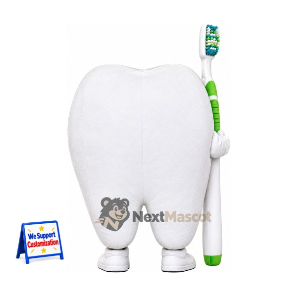 Tooth Mascot Costume - Toothbrush for Family Events Tooth Mascot Costume - Toothbrush for Family Events