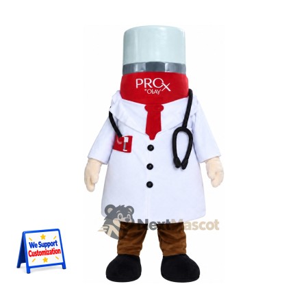 Bottle Mascot Costume - Doctor Style Bottle Mascot Costume - Doctor Style
