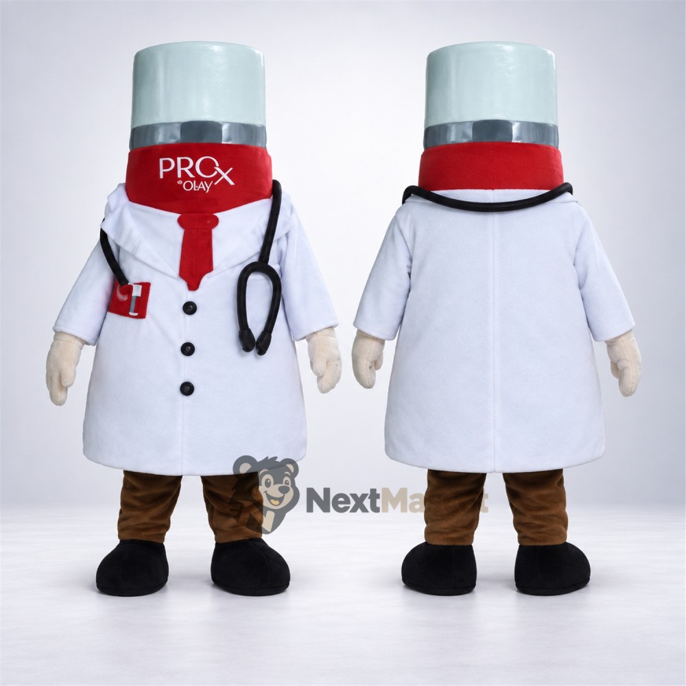 Bottle Mascot Costume - Doctor Style Bottle Mascot Costume - Doctor Style