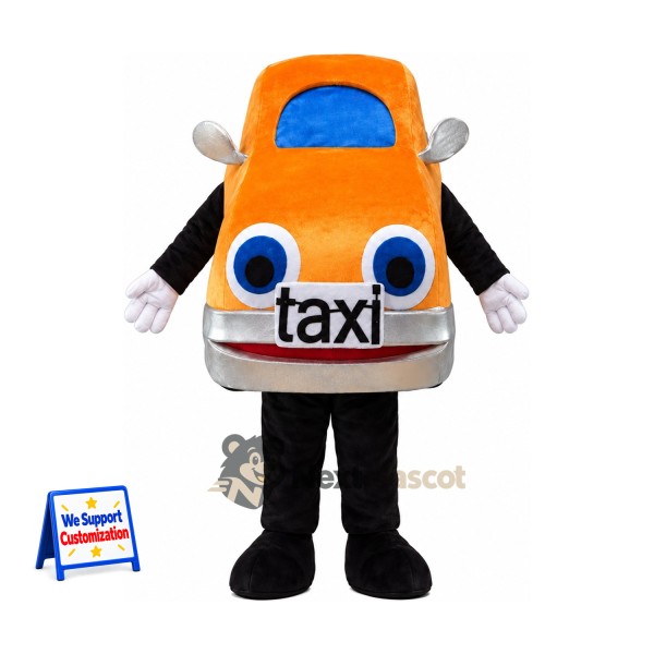 Taxi Mascot Costume - Orange