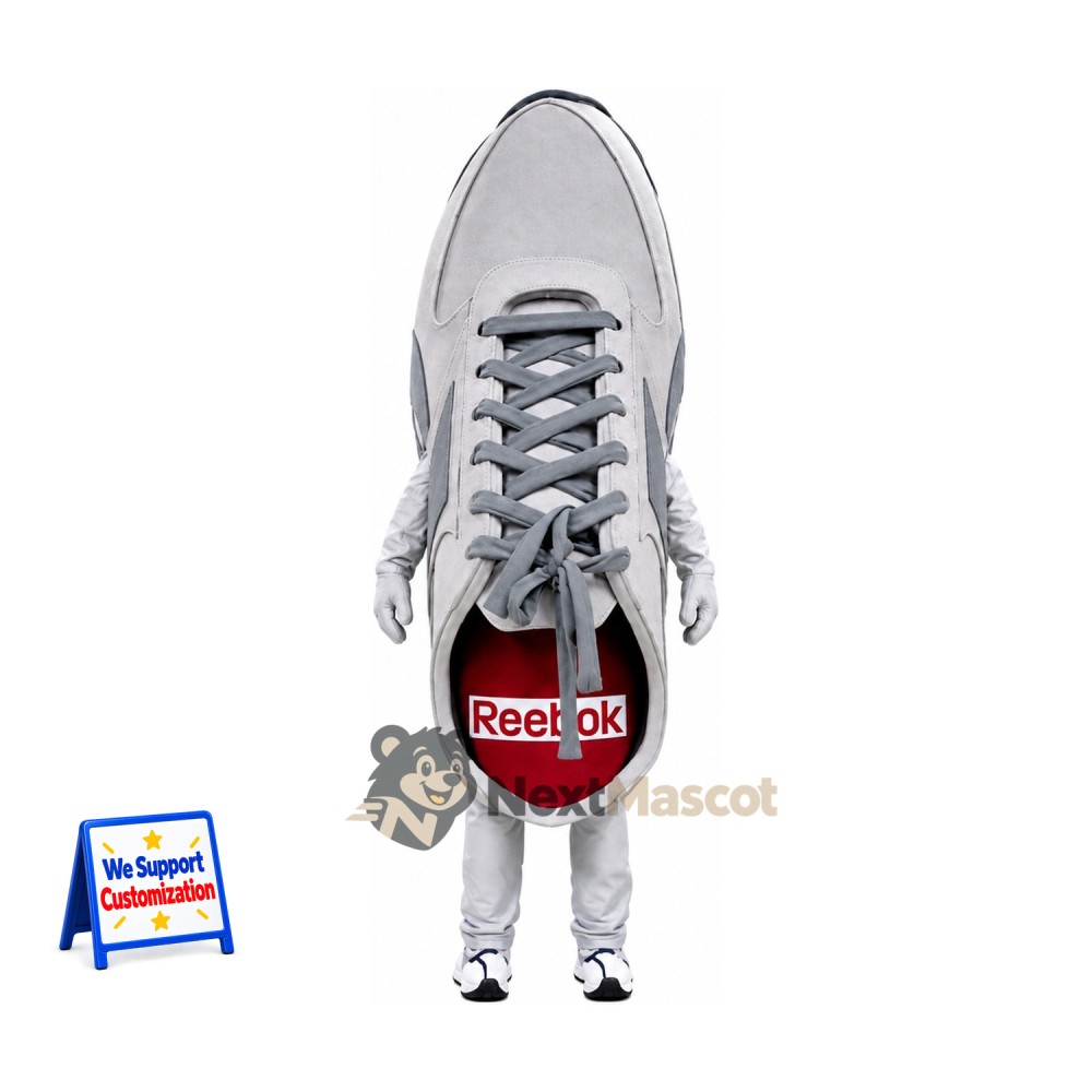 Sneaker Mascot Costume - Gray Sneaker Mascot Costume - Gray