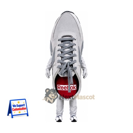 Sneaker Mascot Costume - Gray Sneaker Mascot Costume - Gray