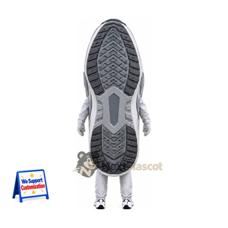 Sneaker Mascot Costume - Gray Sneaker Mascot Costume - Gray