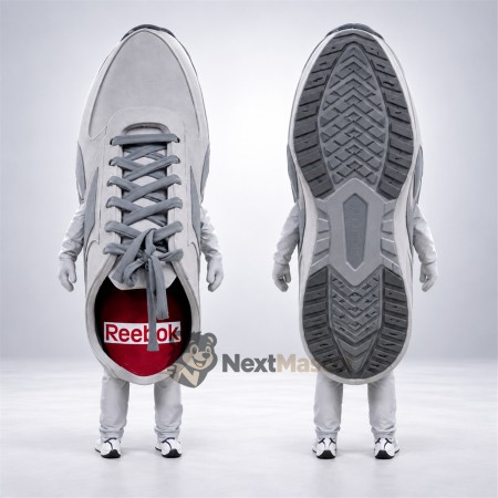 Sneaker Mascot Costume - Gray Sneaker Mascot Costume - Gray