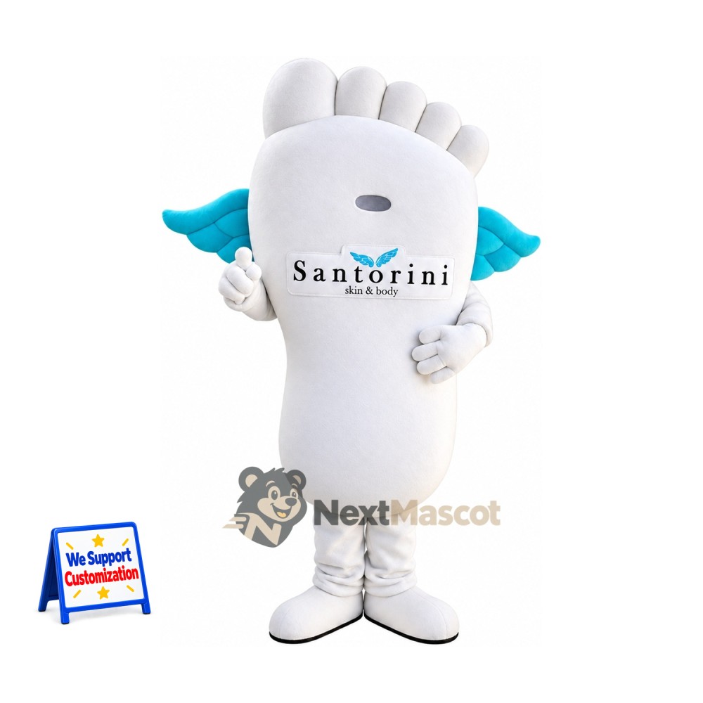Foot Mascot Costume - White Foot Mascot Costume - White
