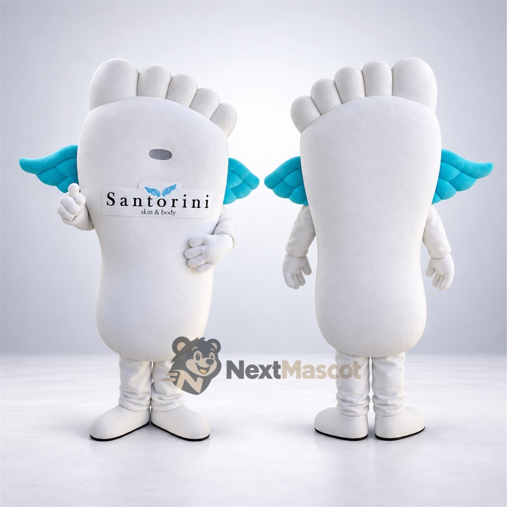 Foot Mascot Costume - White Foot Mascot Costume - White