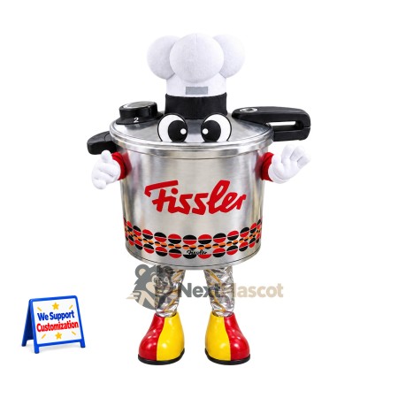 Cooking Pot Mascot Costume - Chef Hat Cooking Pot Mascot Costume - Chef Hat