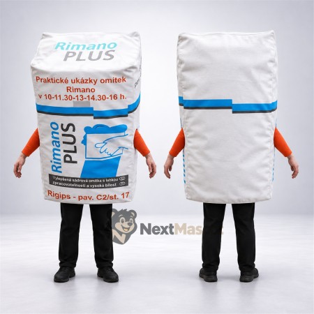 Plaster Bag Mascot Costume Plaster Bag Mascot Costume
