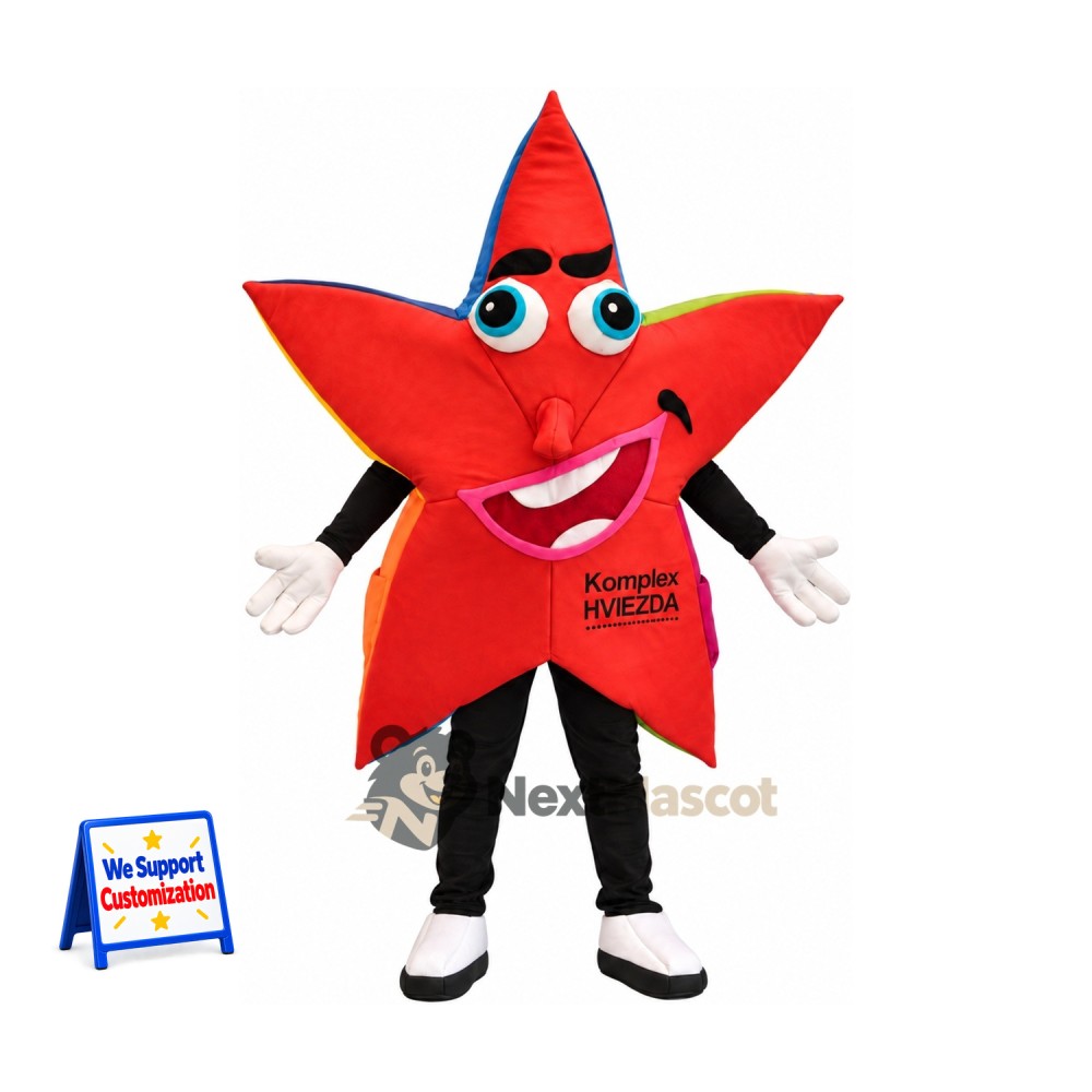 Star Mascot Costume - Red for School Events Star Mascot Costume - Red for School Events