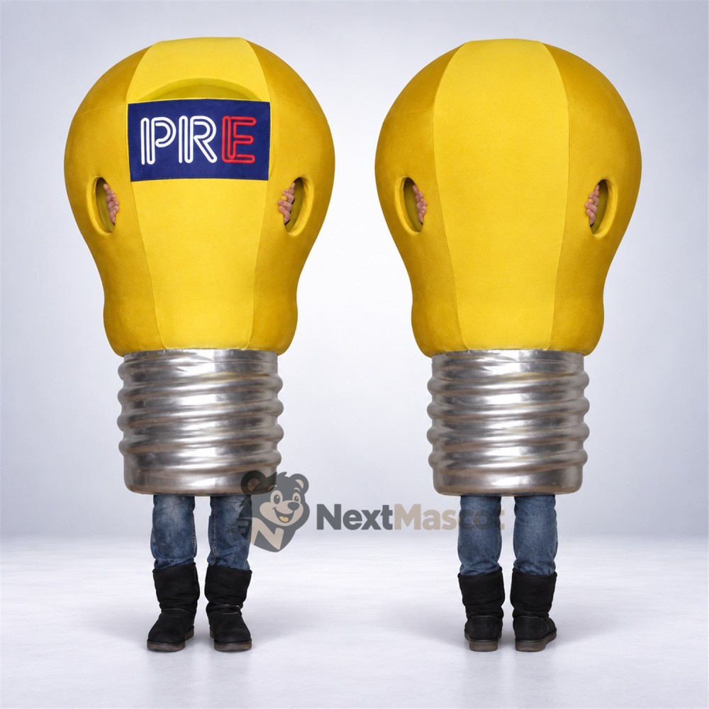 Bulb Mascot Costume - Light Bulb Mascot Costume - Light