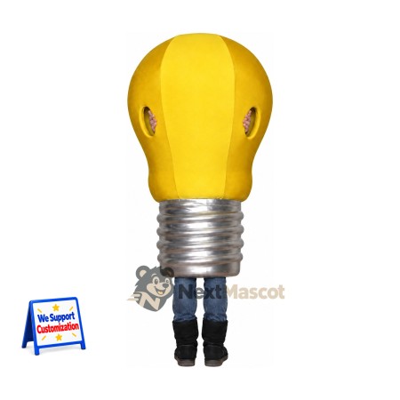 Bulb Mascot Costume - Light Bulb Mascot Costume - Light