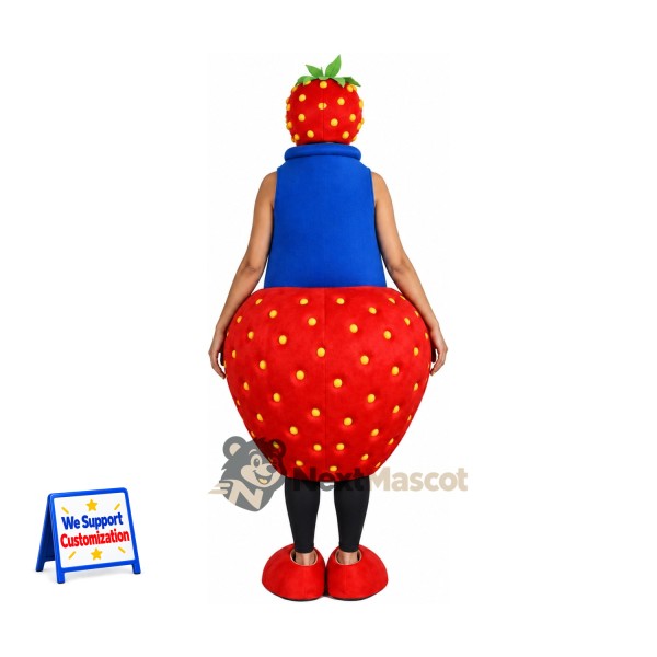 Strawberry Mascot Costume for Food Festivals Strawberry Mascot Costume for Food Festivals