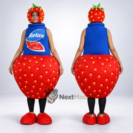 Strawberry Mascot Costume for Food Festivals Strawberry Mascot Costume for Food Festivals
