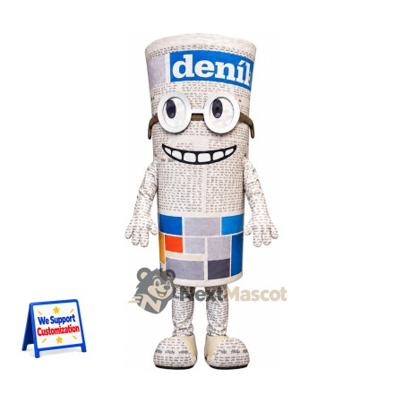 Rolled Newspaper Mascot Costume for Parades Rolled Newspaper Mascot Costume for Parades