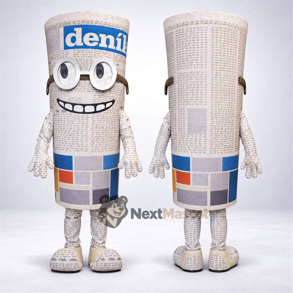 Rolled Newspaper Mascot Costume for Parades Rolled Newspaper Mascot Costume for Parades