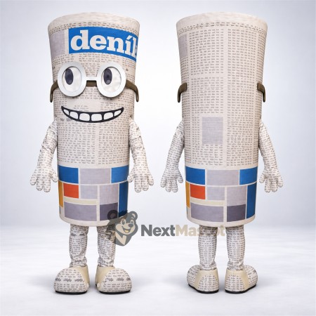 Rolled Newspaper Mascot Costume for Parades Rolled Newspaper Mascot Costume for Parades